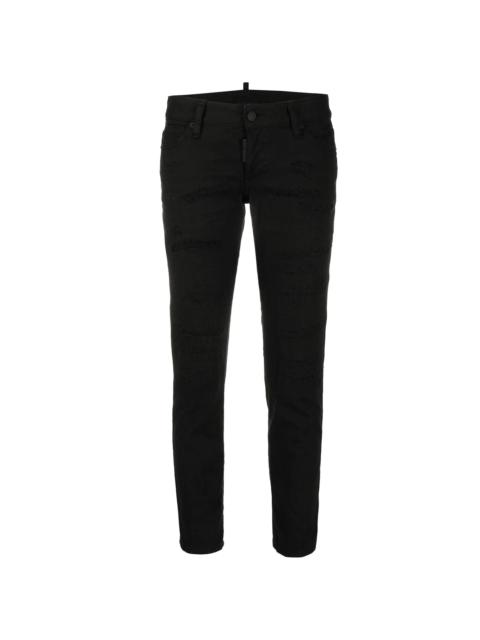 mid-rise cropped jeans