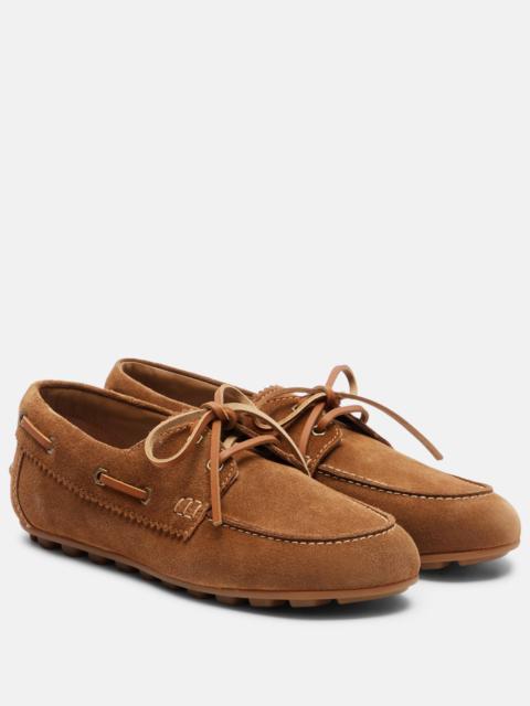 HOGAN H693 suede boat shoes