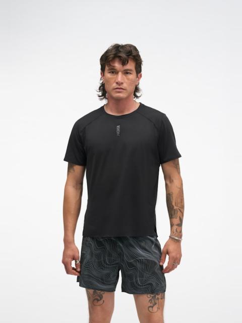 HOKA Men's EveryRun Short Sleeve Shirt in Black