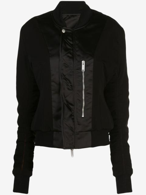 Unravel zip-up bomber jacket