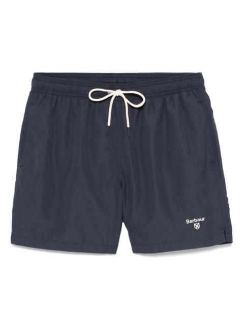 Barbour logo swim shorts