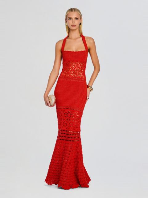RETROFÊTE PEGGIE CROCHET MAXI DRESS
