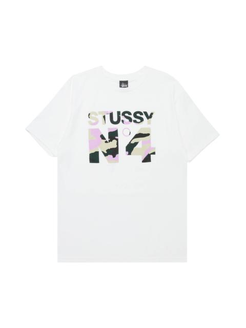 Stussy No.4 Beach Camo Tee 'White/Pink'