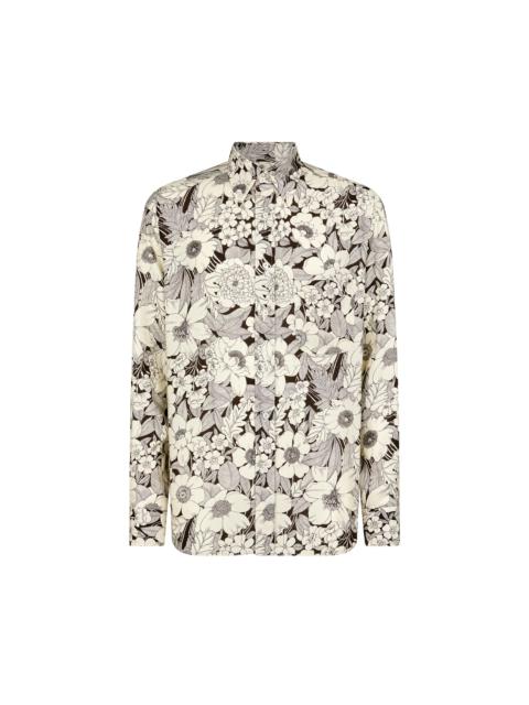 TOM FORD LINEAR FLORAL FLUID FIT SHIRT