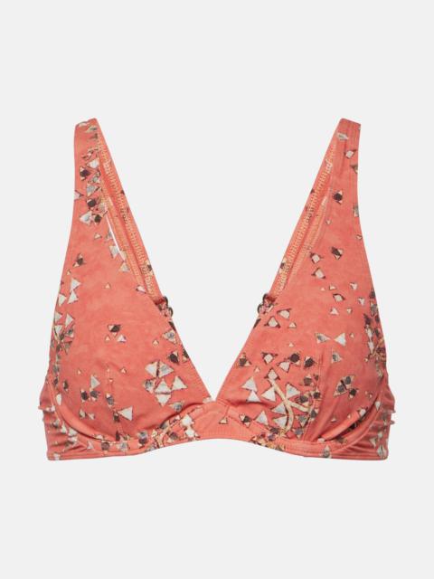 Isabel Marant Petra printed bikini top