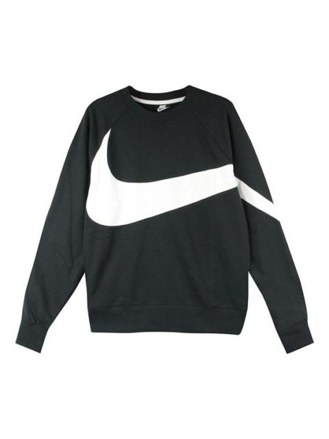 Nike Nike BIG SWOOSH Large Logo Round Neck Pullover Black AR3089-012