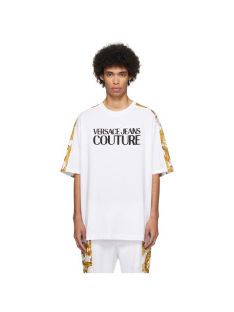 VERSACE JEANS COUTURE White Watercolor Couture T-Shirt