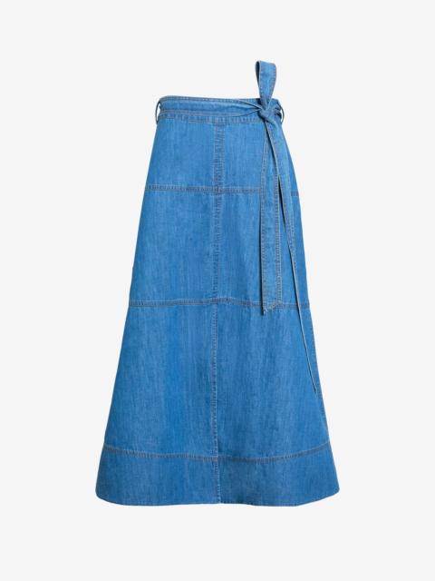 TANYA TAYLOR HUDLEY DENIM SKIRT