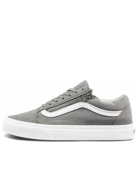Vans Unisex Old Skool Zip Low-Top Sneakers Grey 'Gray White' VN0A3493A4F