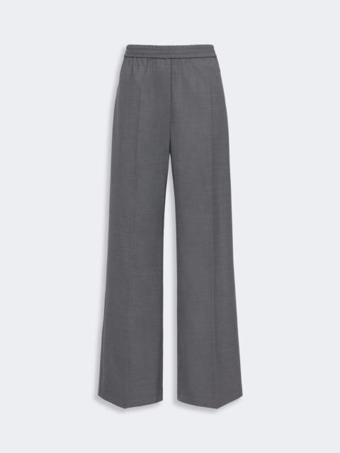 WEEKEND Max Mara PETRA Stretch wool batavia trousers - DARK GREY