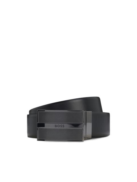 BOSS leather buckle belt