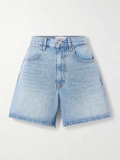 SLVRLAKE Walker distressed denim shorts Light denim