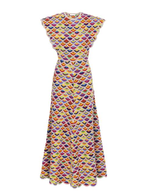 Chloé WING-SHOULDER FLARED DRESS
