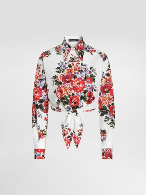 Dolce & Gabbana Flower bouquet-print cotton shirt