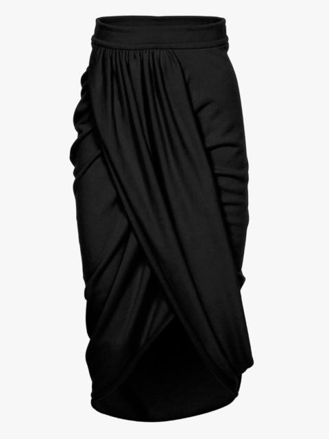 Dries Van Noten DRAPED COTTON SKIRT