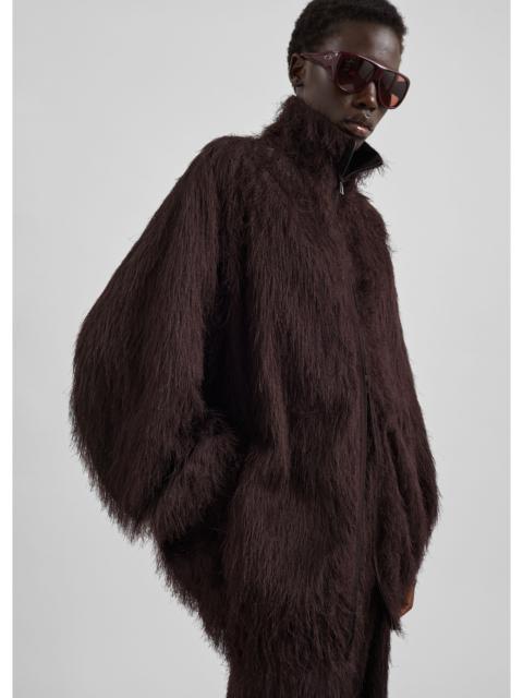 The Frankie Shop Baxter Fringed Track Jacket - Dark Brown