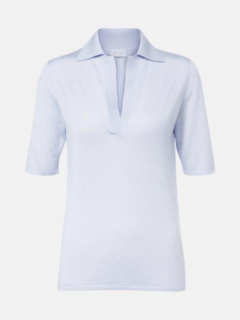 GABRIELA HEARST Casius cashmere and silk polo shirt