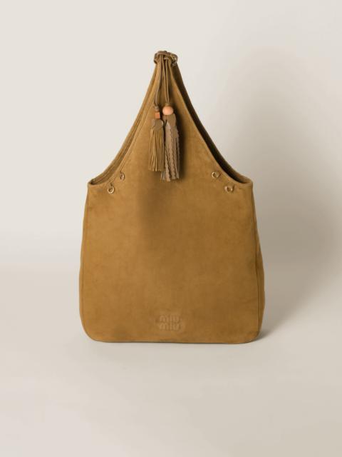 Miu Miu Suede handbag with tassels