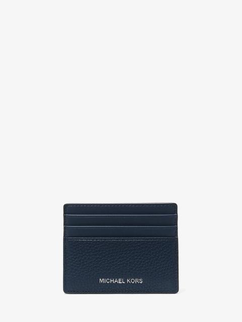 MICHAEL KORS Cooper Pebbled Leather Tall Card Case