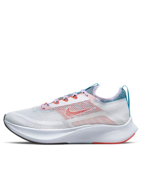 (WMNS) Nike Zoom Fly 4 'White Team Orange Lilac' CT2401-100