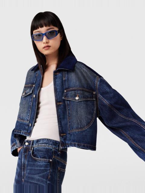 Stella McCartney Corduroy Collar Denim Jacket