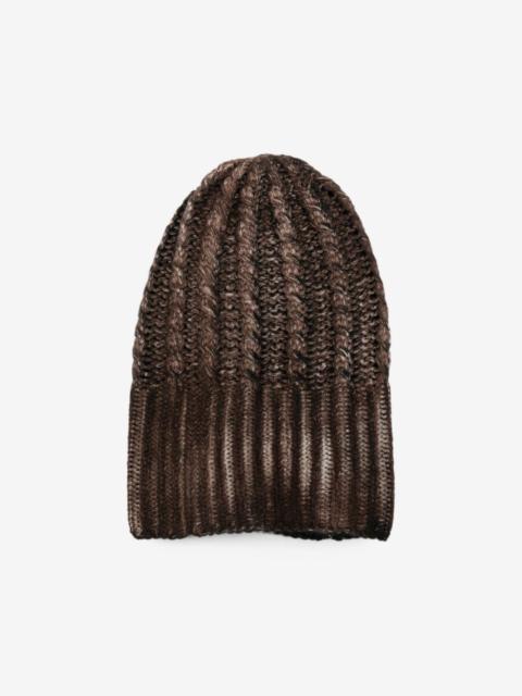 Avant Toi cable-knit ribbed beanie hat