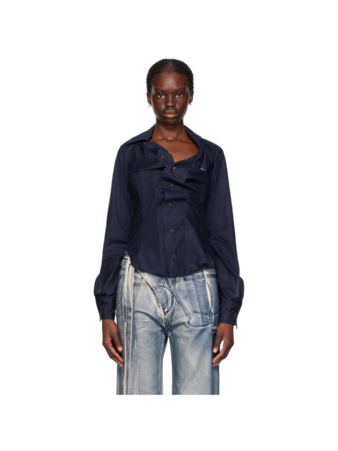 Vivienne Westwood Navy Drunken Shirt