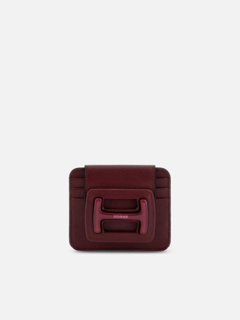 HOGAN Credit Card Holder Burgundy