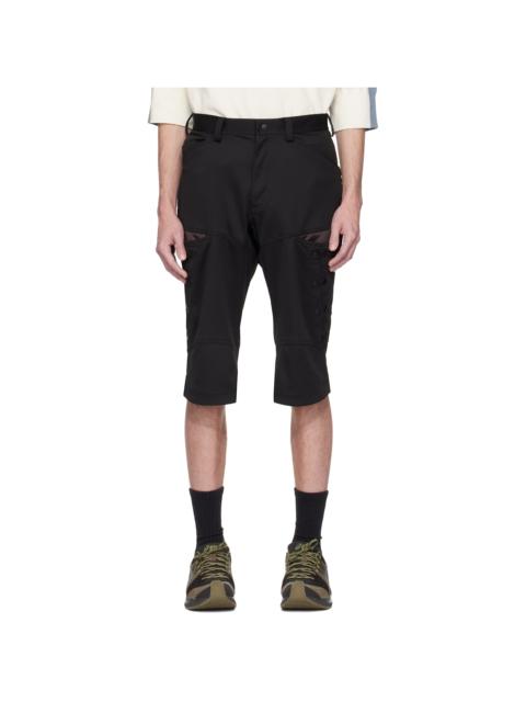 Kiko Kostadinov Black & Black Inex Snap Shorts