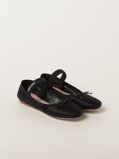 Miu Miu Satin ballerinas