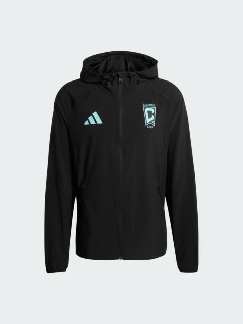 adidas Columbus Crew Tiro Tech Full Zip Windbreaker Jacket