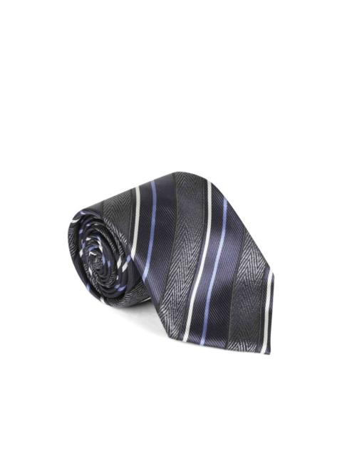 Brioni textured striped tie