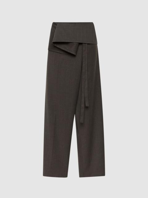 ST. AGNI Wool Tailored Fisherman Pants - Mulch