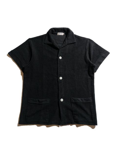 The Real McCoys MC25001 Cotton Pile Beach Shirt Black