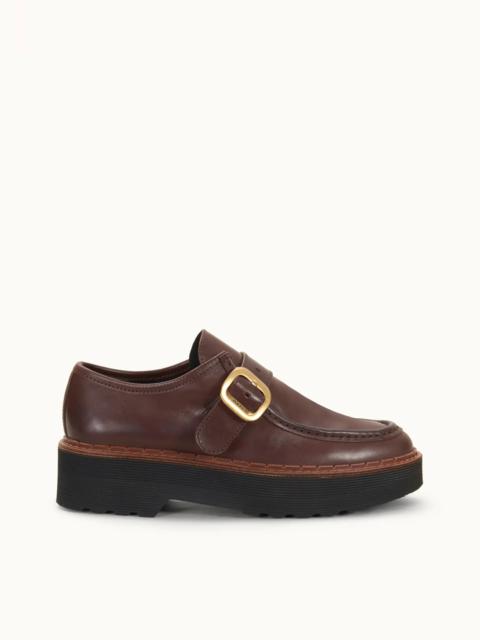 Tod's MONK STRAP IN LEATHER - BROWN