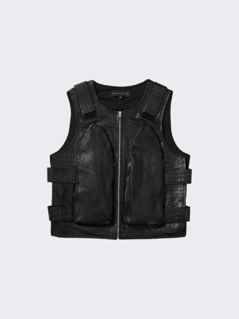 WHO DECIDES WAR Croc Bullet Point Vest Coal