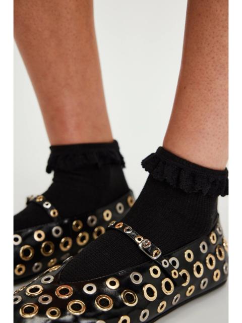 FREE PEOPLE Beloved Waffle Knit Ankle Socks