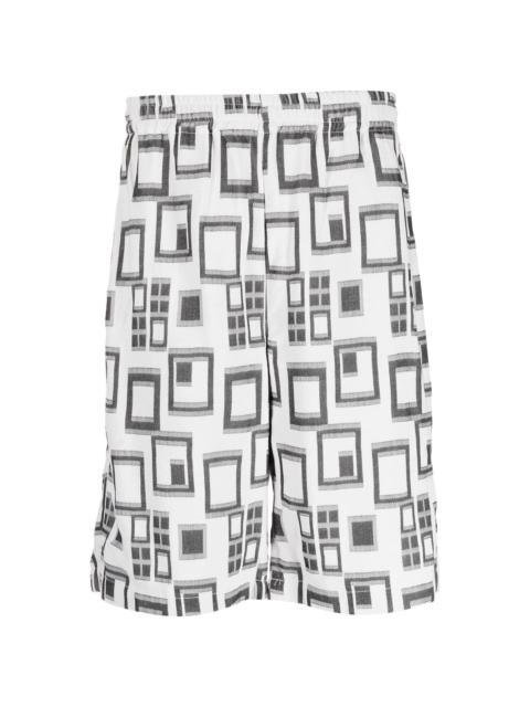 geometric-print Bermuda shorts
