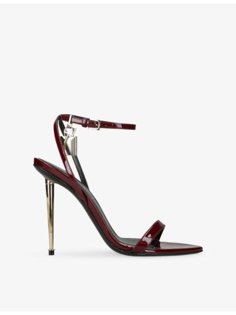 TOM FORD Padlock 105 Leather Heeled Sandals