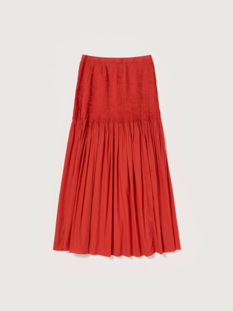 AURALEE SUPER FINE COTTON LAWN PIN-TUCK SKIRT