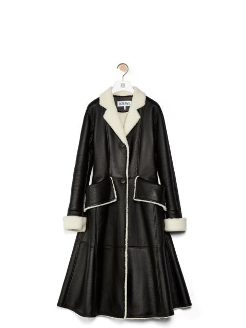 Loewe Flap pocket shearling coat in shearling