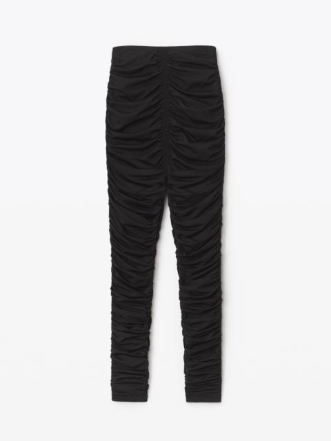 Alexander Wang RUCHED LEGGING IN HOSIERY JERSEY