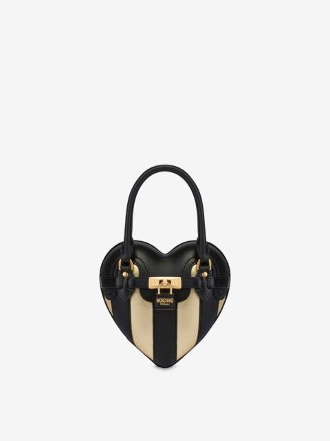 STRIPES PATCHWORK MOSCHINO HEARTBEAT BAG