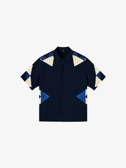 A.P.C. PATCHWORK SHIRT