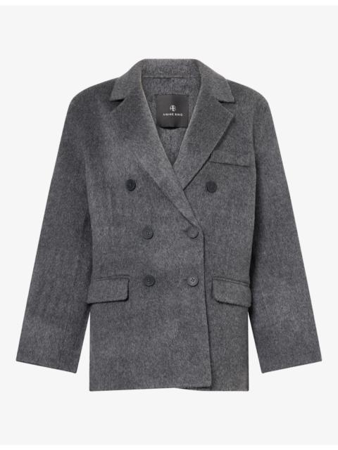 ANINE BING Sali Oversized Wool Jacket