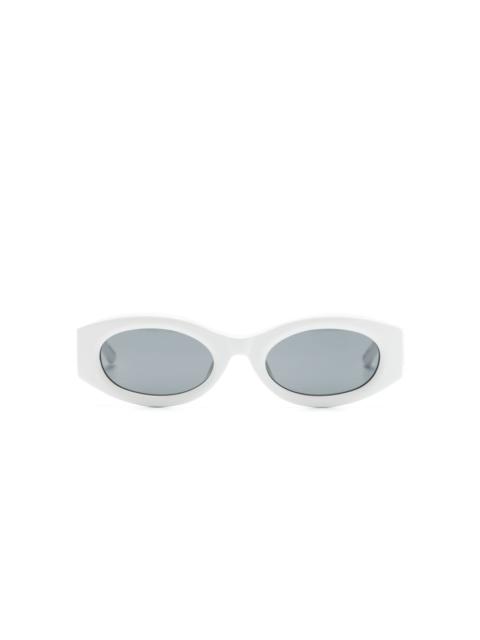 LINDA FARROW Berta oval sunglasses