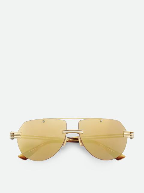 Bottega Veneta Bolt Aviator Sunglasses