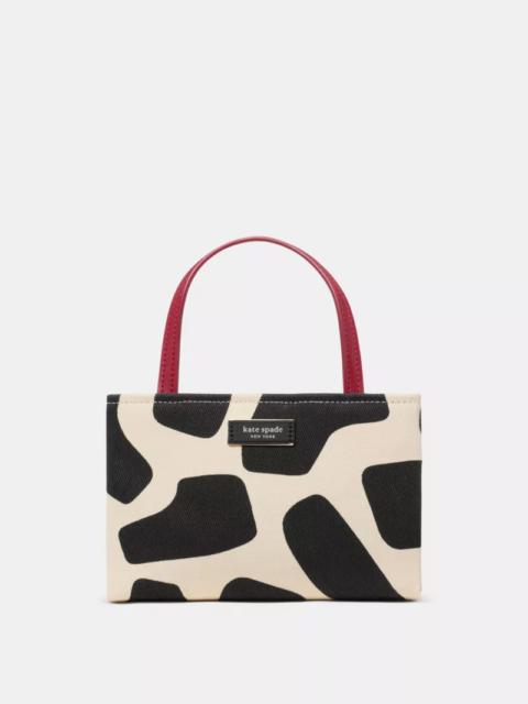 kate spade Sam Icon Giraffe Canvas Mini Tote Bag