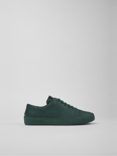 CAMPER Peu Touring Green leather sneakers for women