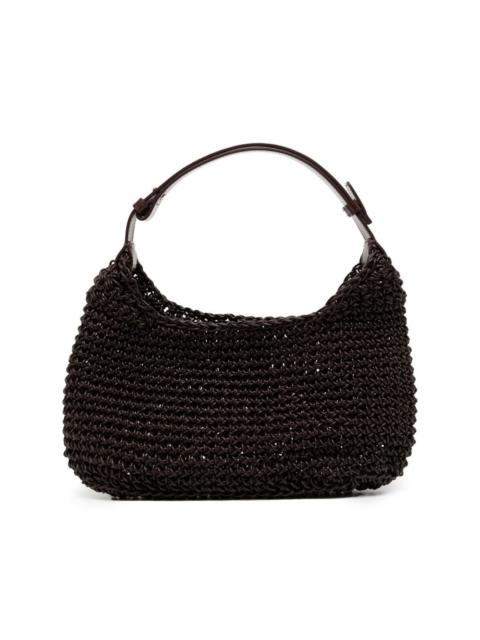 LOW CLASSIC interwoven leather clutch bag